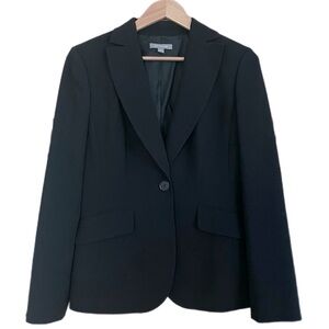 Ann Taylor One Button Blazer Suit Jacket